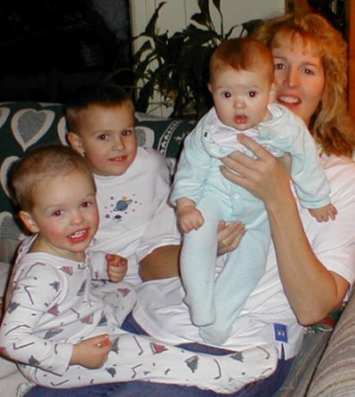 Jed, Jacob & Arlena with Their Mom Andrea Welch