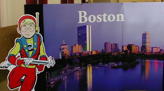 Boston in 2004 Stand-ups  (Lens character by Bill Neville)