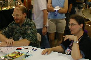 Geoff Landis & Mary Turzillo at the Asimov Table