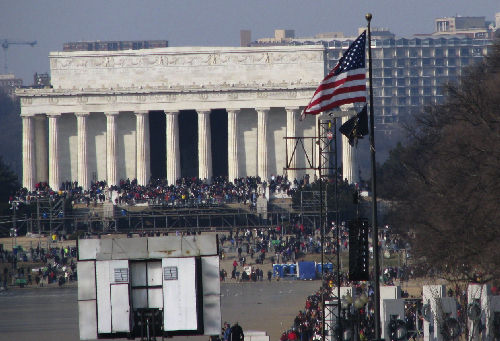 Lincoln Memorial Crowds