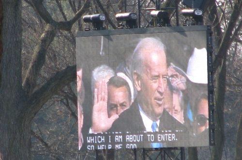 Vice President Joseph Biden Taking the Oath